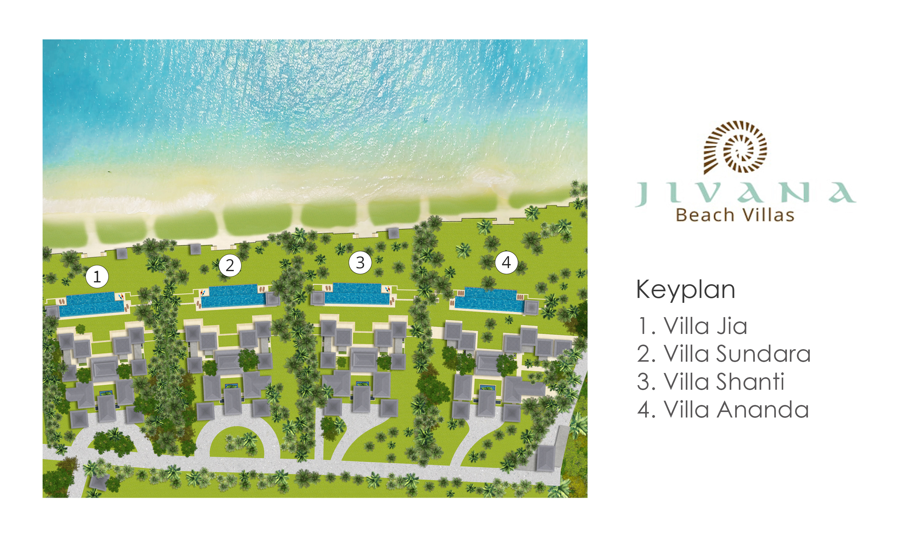 Jivana Beach Villas  Complex - Floorplan